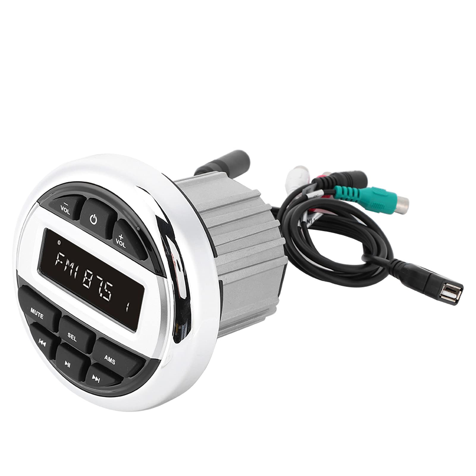 Audio Player Lecteur Mp3 sans Fil avec USB AM FM Radio Technologie des Intempéries pour Les Bateaux Motos UTVS