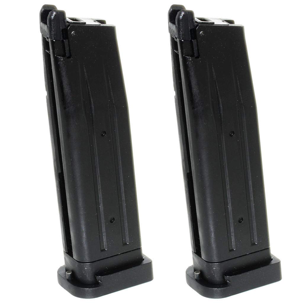 Airsoft Softair Parts Ausrüstung 2pcs 30rd Gas Mag Magazin für Army R601 KJ KP-05 Zeon WE Armorer Works Tokyo Marui Hi-Capa 5.1 GBB Pistole