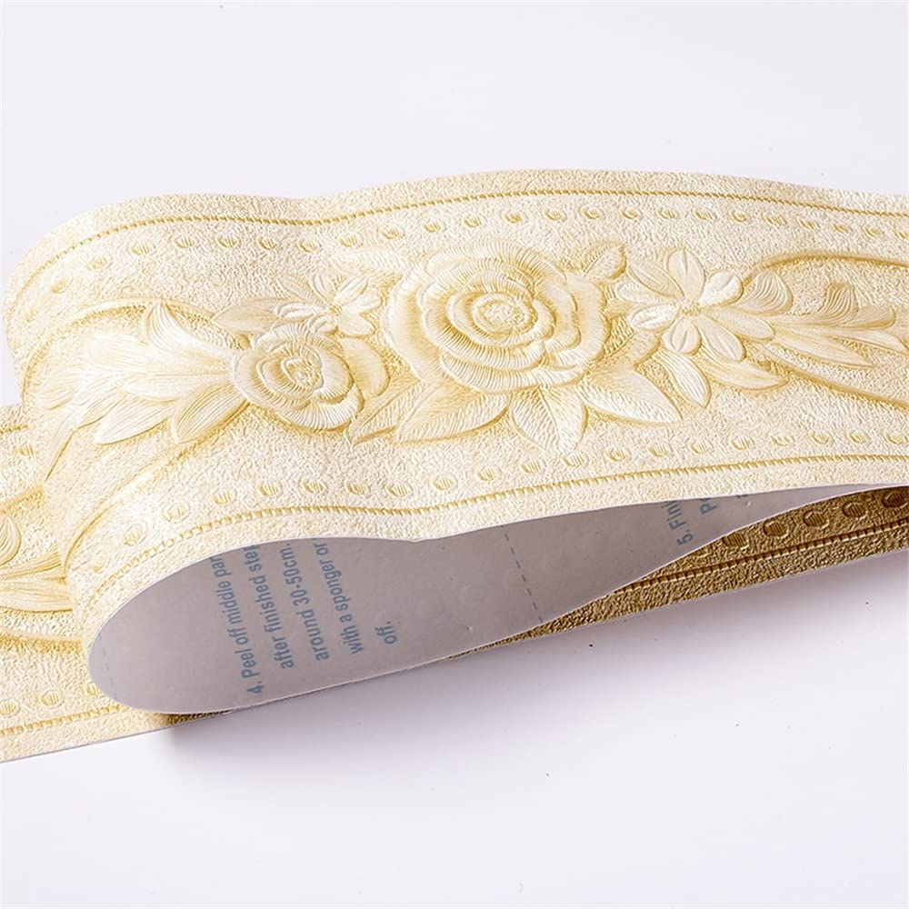 Lyhydma 17 Wallpaper Border 10Cm Pvc Waterproof Waist Line Wood Marble Selfadhesive Skirting Wallpaper Living Room Decor Vinyl Border Wall Corner Stick(17)