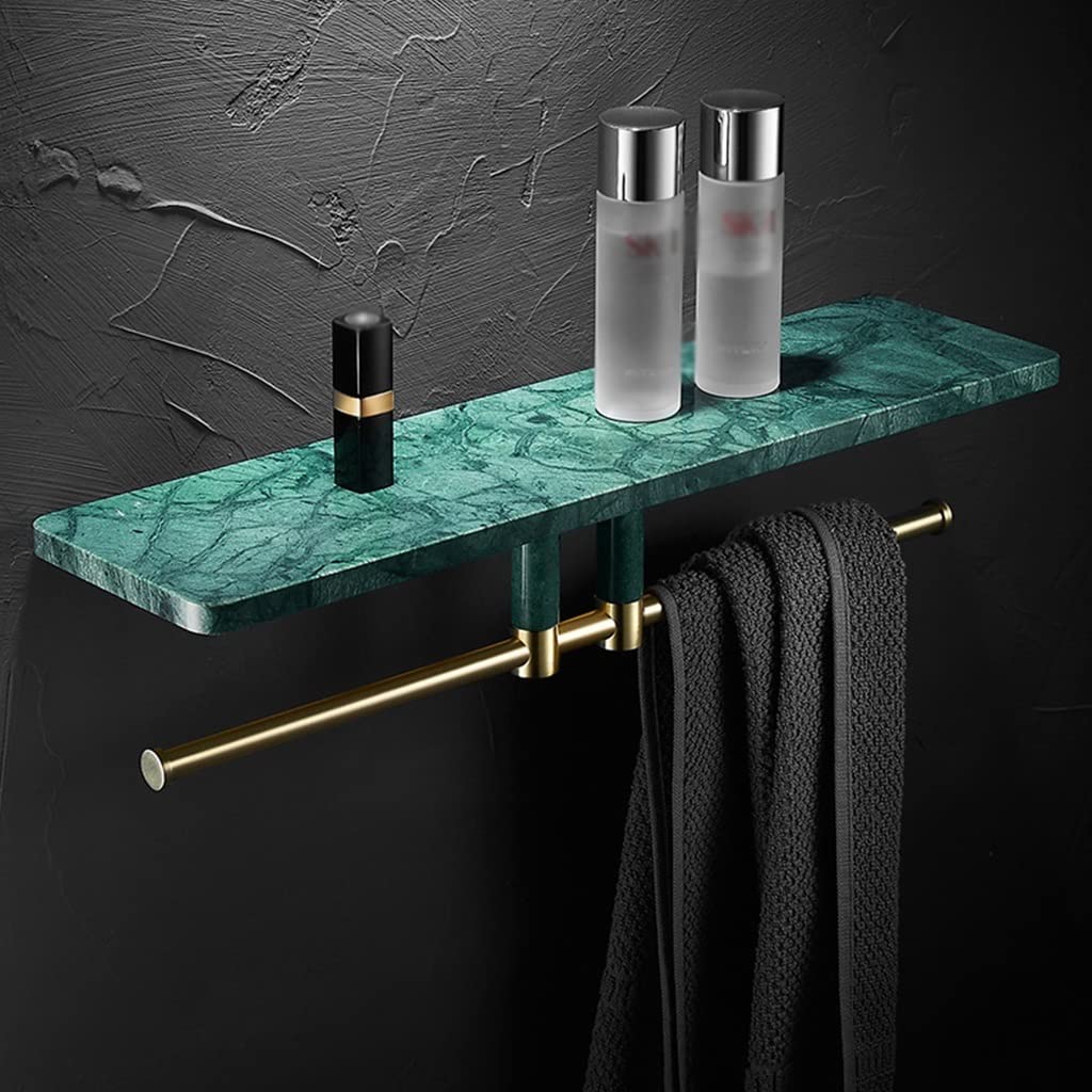 NPQPNAFC Shower Caddy Bathroom Shelf Nordic Natural Marble Shelf Towel Shelf Light Bathroom Mirror Washstand Storage Clapboard Wall