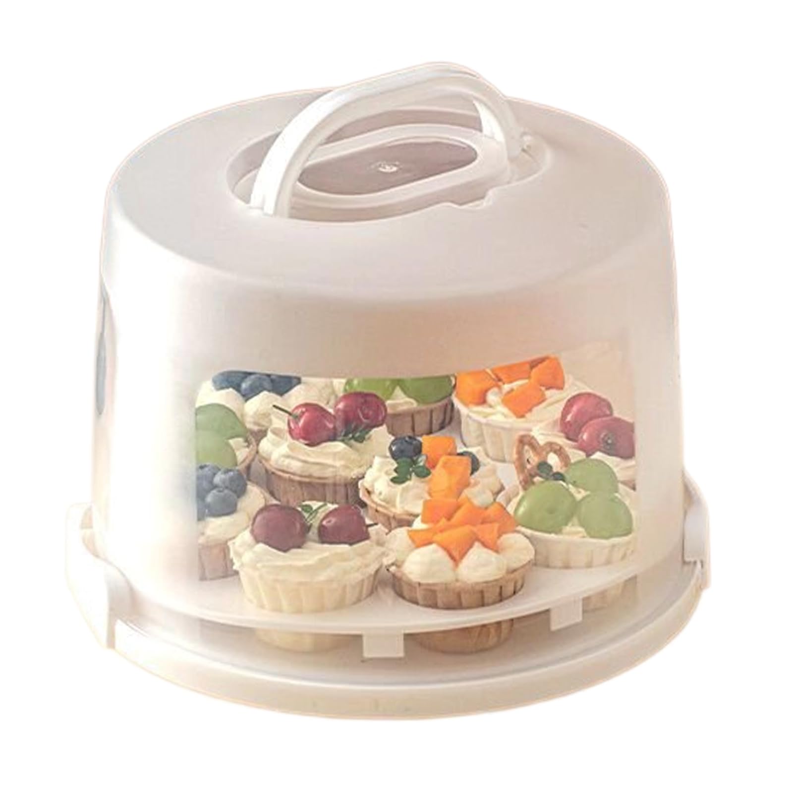 our fave Handheld Cake Transport Container with Handle and Transparent Top for Layer Cakes Layers Box ABS Box
