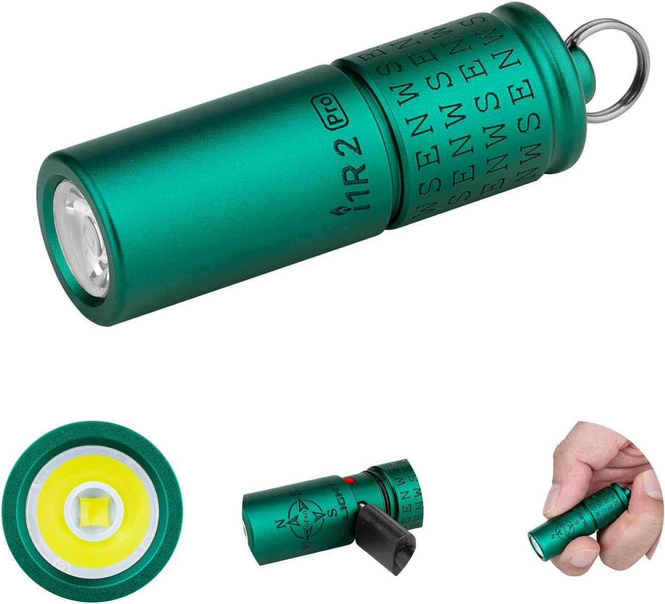Aidier A7 Super Bright 1 Pile AAA Incluse Mini Lampe Torche Porte-clés Petite Lampe De Poche