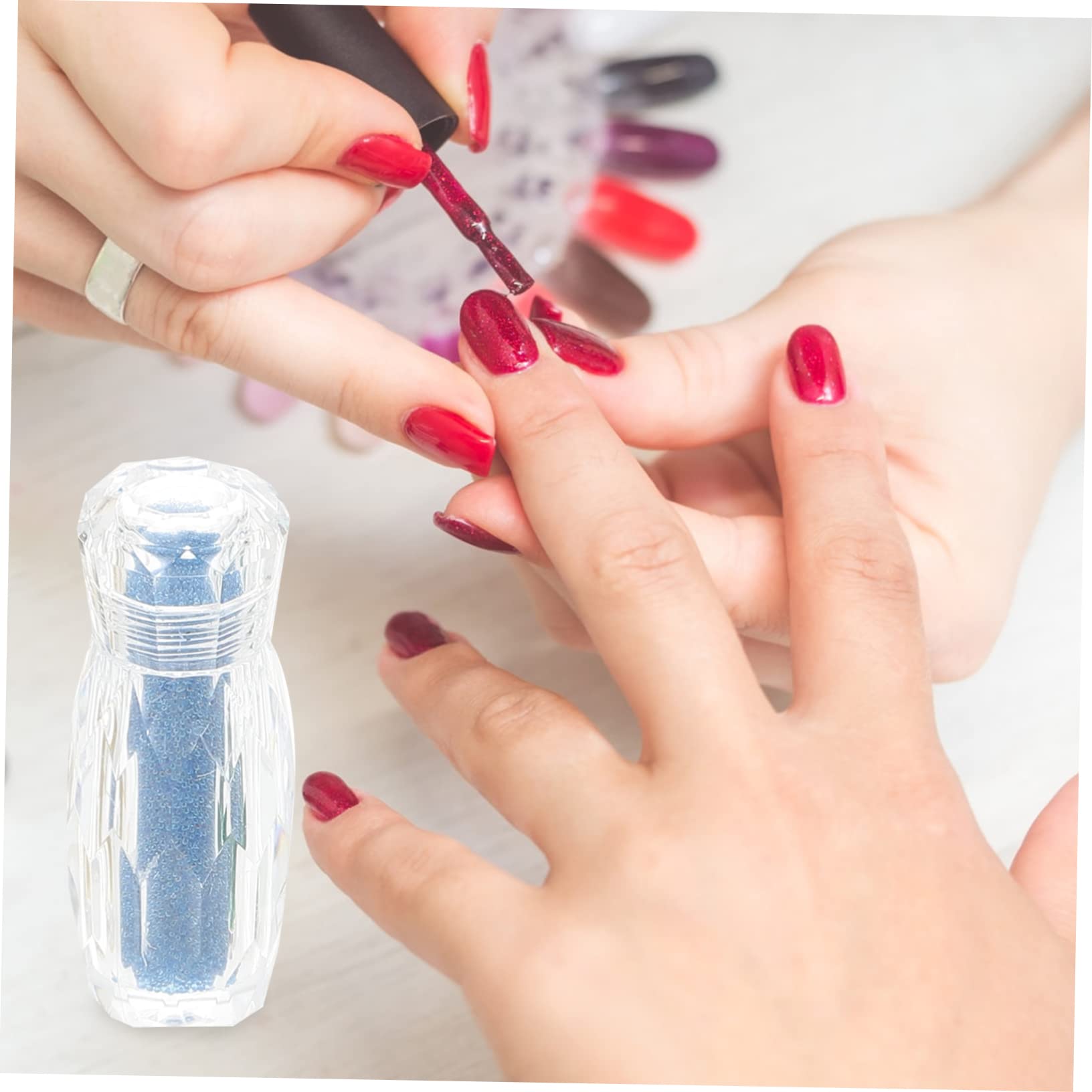 Palline di Vetro per Nail Art 10 Bottiglie Decorazioni Unghie | Microperle di Caviar, Accessori per Nail Art, per Uso su Unghia e Craft Making, Effetto Brillante