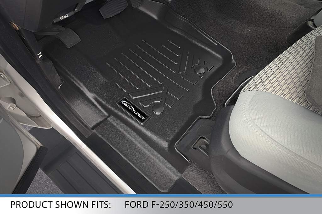 SMARTLINER Floor Mats 1st Row Liner Set for 2012-2012 Ford F-250 - Image 2