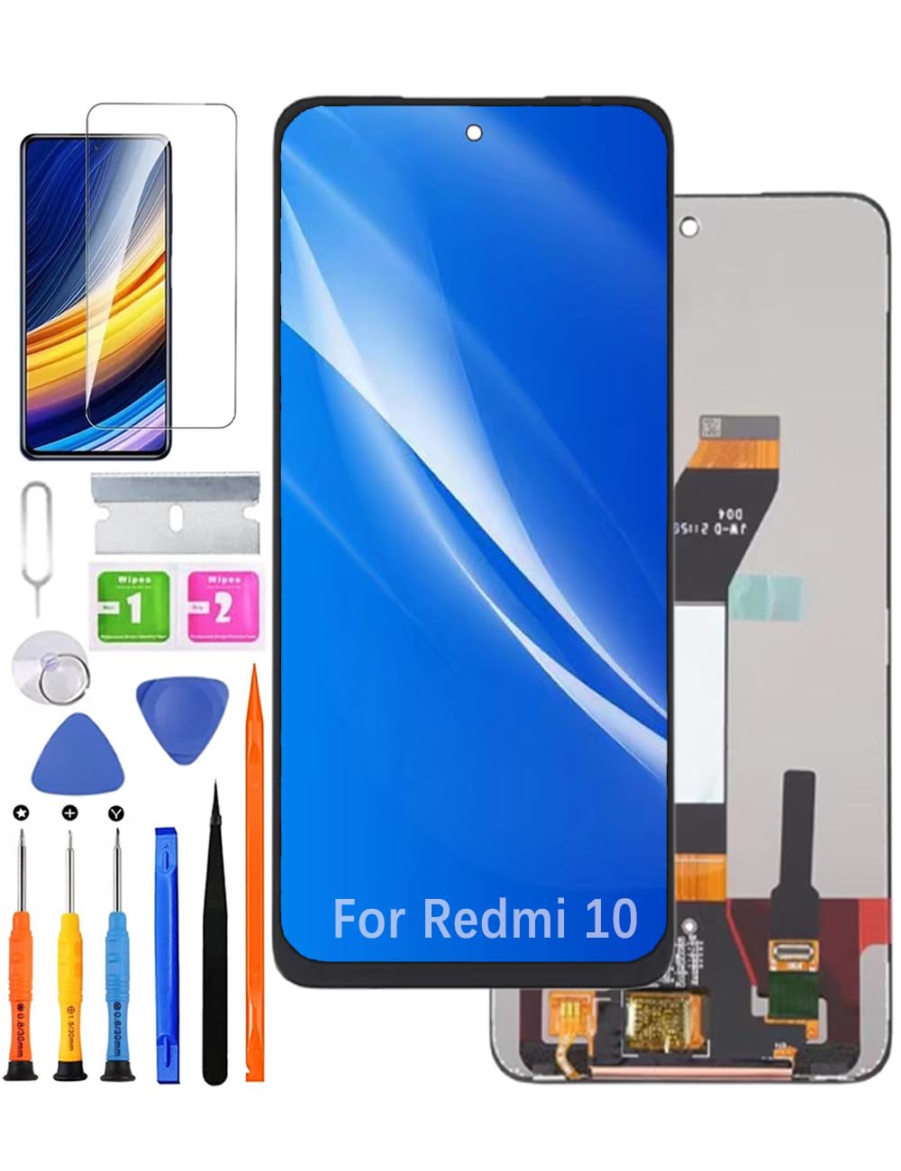 Display originale di ricambio per Xiaomi Redmi 10/10 2022 schermo LCD, 21061119AG 21061119DG 21061119AL schermo LCD Display Touch Digitizer Assembly Kit parti di riparazione