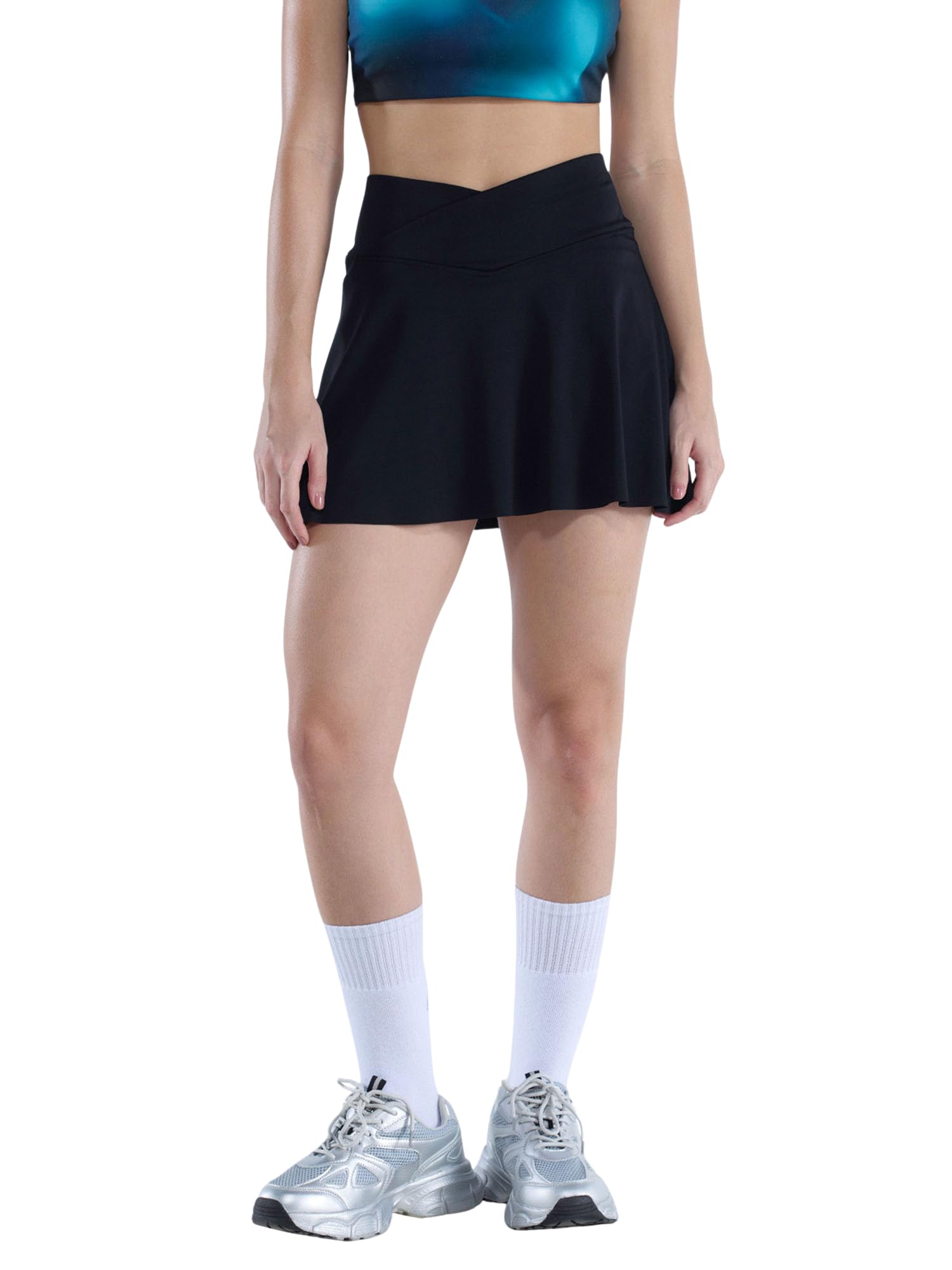 Women High Waist Athletic Skort with Built-in Shorts & Pockets – Moisture-Wicking Tennis & Workout Skirt-image-31