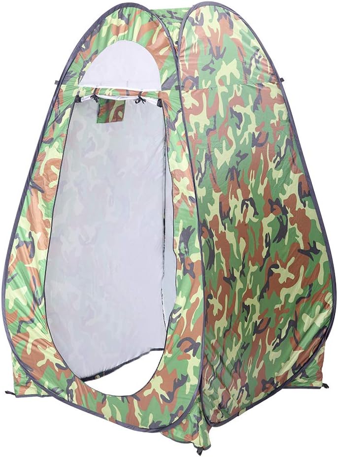Outvita Pop Up Shower Tent, Instant Privacy Dressing Changing & Toilet Tent, 74’’ Portable Outdoor Shelter for Camping Hiking Fishing Picnic Beach with Carry Bag (Camouflage)