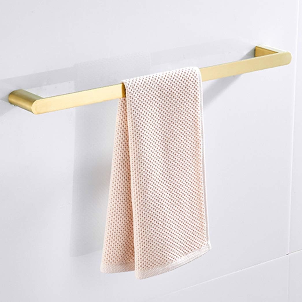 Amazon.com: LUDSUY Brushed Gold Towel Rack 304 Stainless Steel Golden ...