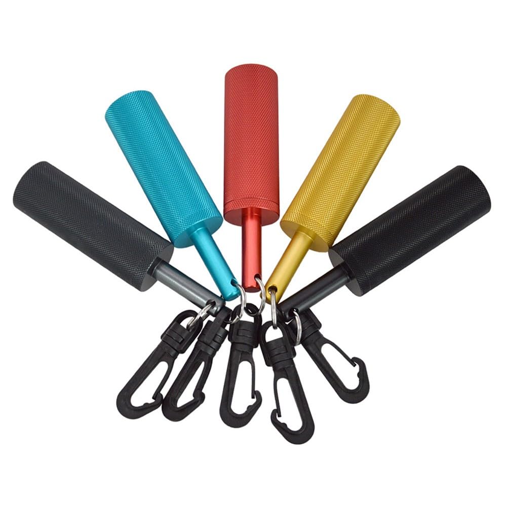 Hoppipola Aluminum Alloy Diving Rattle with Quick Release Swivel Underwater Safety Signal Transmitter for Diving Snorkeling Blue