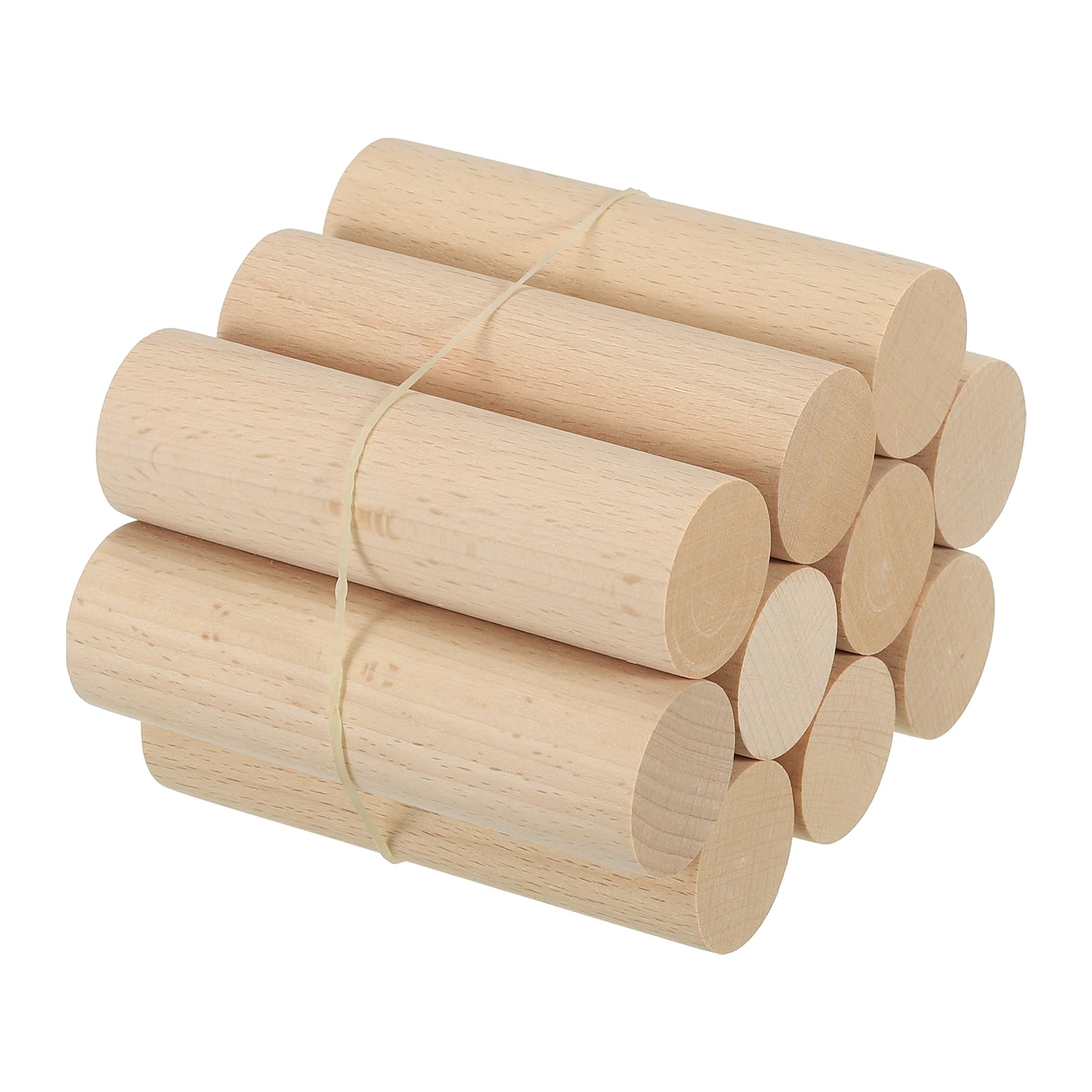 PATIKIL 1-1/5 x 4 Inch Dowel Rods Wood Sticks