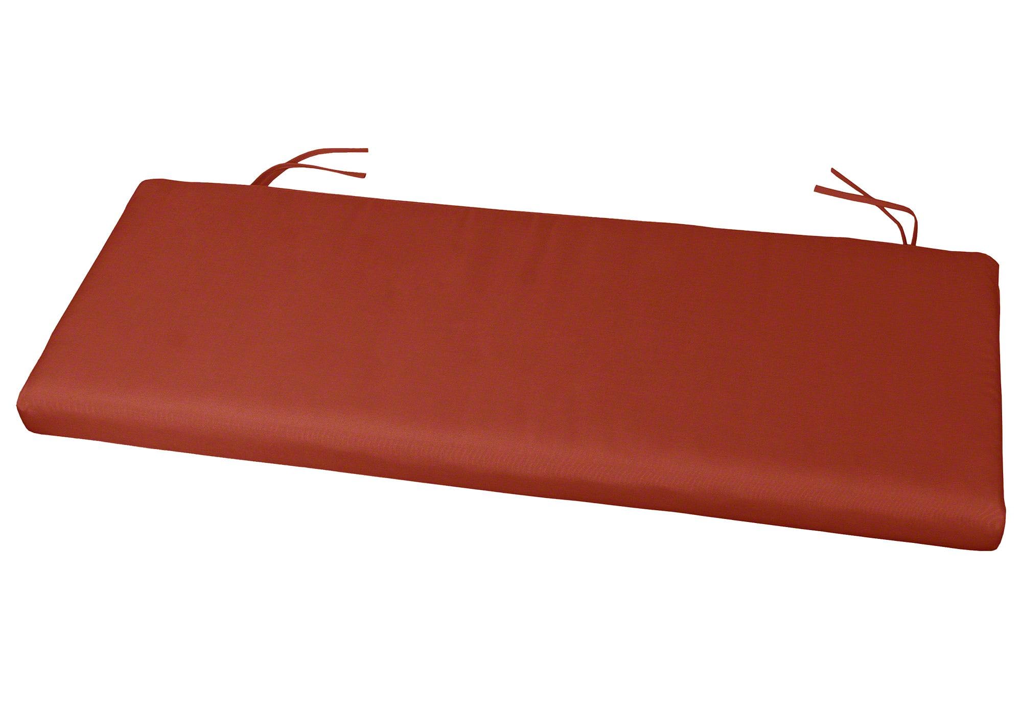 Cushion Source 45" x 17.5" x 2" Sunbrella Bench or Glider Cushion, Indoor Outdoor Seat Pad, Fade and Water Resistant, Sunbrella Terracotta