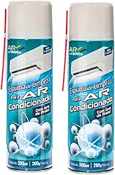 2 Espuma Para Limpeza Ar Condicionado Ar Da Terra Ions Prata