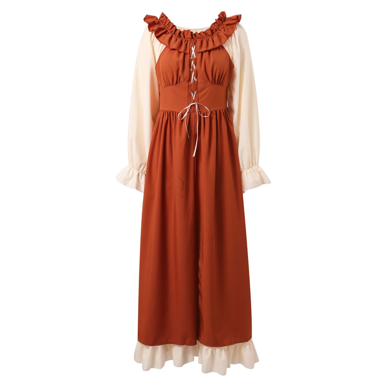 Genérico Vestido Renacentista Mujer,Disfraz Medieval Para Halloween Y Tallas Detalladas VersáTil Durante Todo El AñO InspiracióN Renacentista Para Celebraciones Festivas Y Eventos TemáTicos