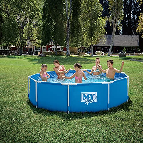 M.Y Splash Metal Frame Above Ground Swimming Pool Tool Free Assembly