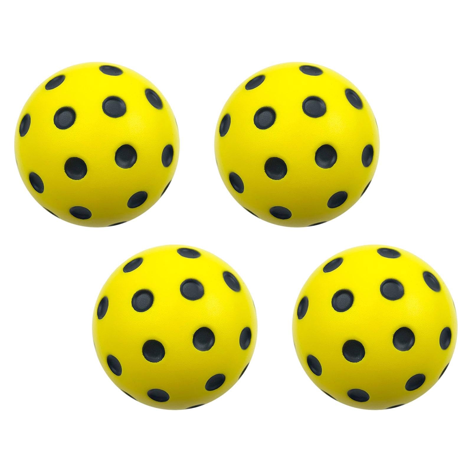 SECRET DESIRE Creations 4X Silent Pickleball Balls 74mm Pickle Balls for Indoor Use Training Outdoor Yellow-image-11