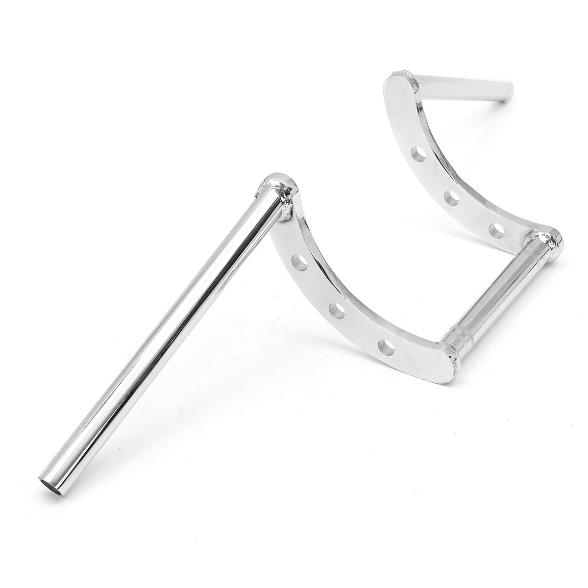 7/8inch 22mm Z-Bar Drag Guidon pour Honda/Yamaha/Suzuki/Kawasaki/Harley/Triumph - Chrome