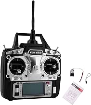 RCmall Flysky FS-T6 High Precision 2.4G 6 Channel 6ch Radio Controller Transmitter and Receiver Kit for RC Helicopter Racing Drone - coolthings.us
