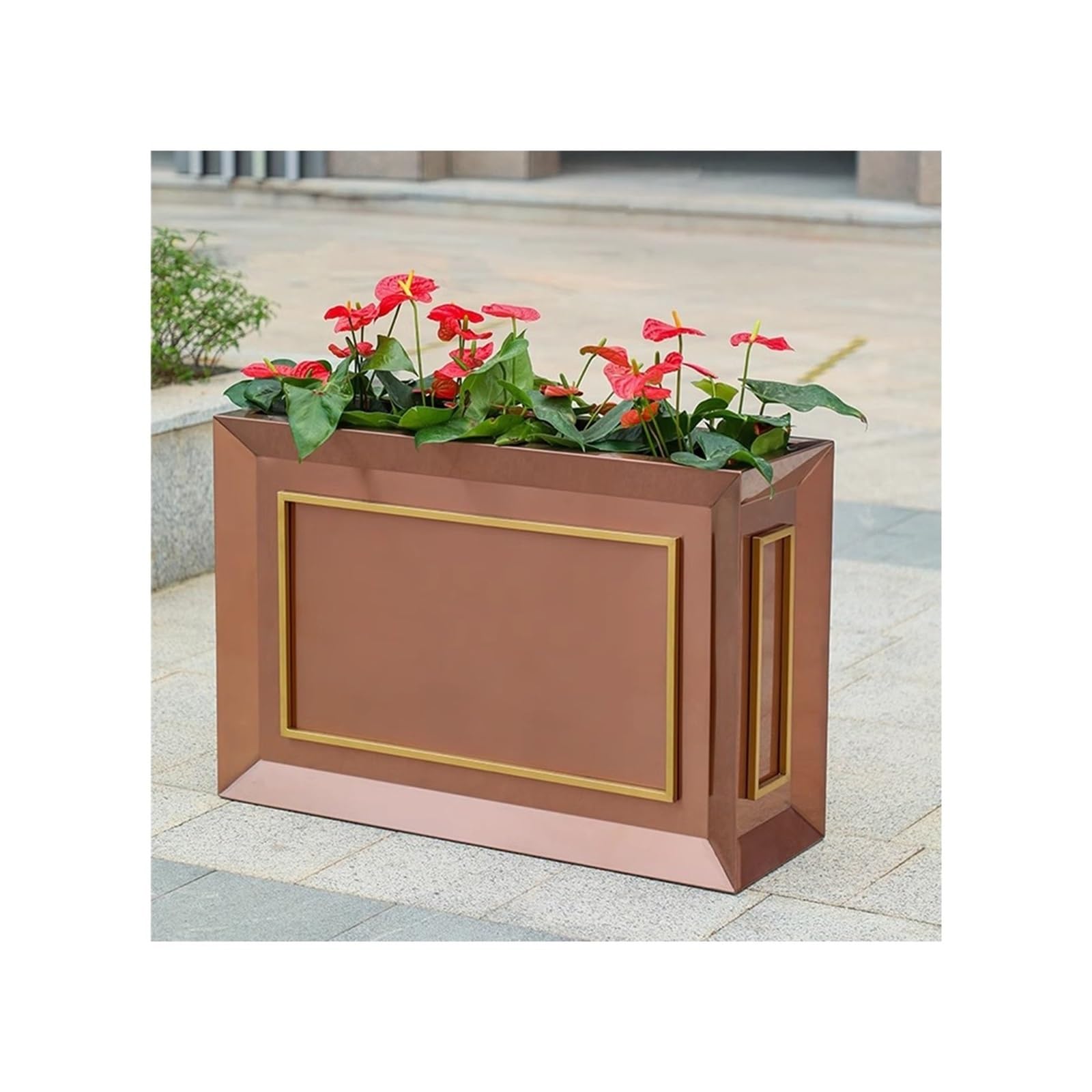 Xumh2024-3 raised planter Flower Box Outdoor Bed Municipal Greening Trough