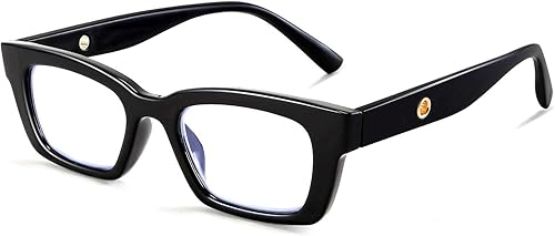 FEISEDY Minimalista Diseño Rectángulo Anti-Azul Luz Hombres Mujeres Lectura Gafas Lector Ordenador B9010