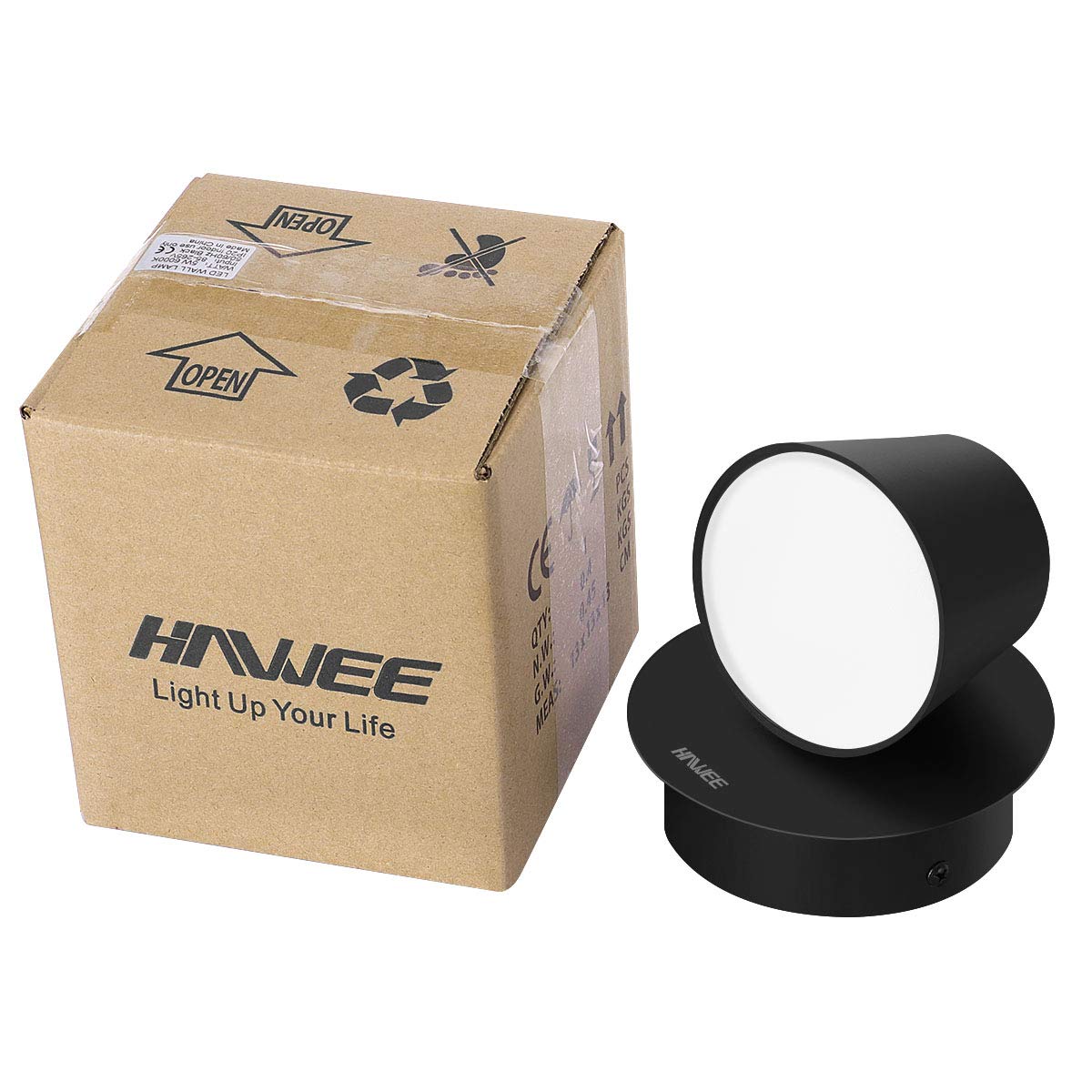Moderna Applique da Parete LED Lampada da Lettura da Parete | Faretto da Parete LED Lampada da Parete, 350° Orientabile, Stile Nordico, per Camera da Letto Soggiorno Corridoio Scale
