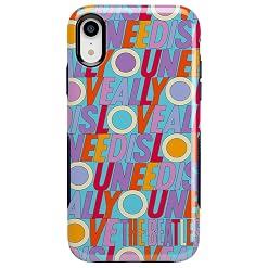 Casely iPhone XR Case | All You Need is Love | Beatles | Bold Protective Design - Les Beatles, Paul McCartney, John Lennon, RIngo Starr, George Harrison