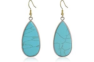 Handmade Turquoise Drop Earrings