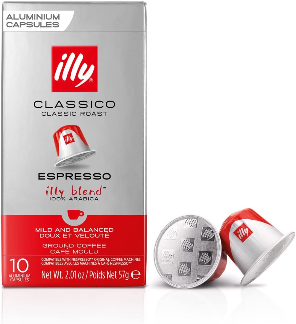 Illy Café Illy Torrado Clássico Em Cápsulas Compatíveis Com Nespresso® - 100% Arábica - 1 Pacote De 10 Cápsulas