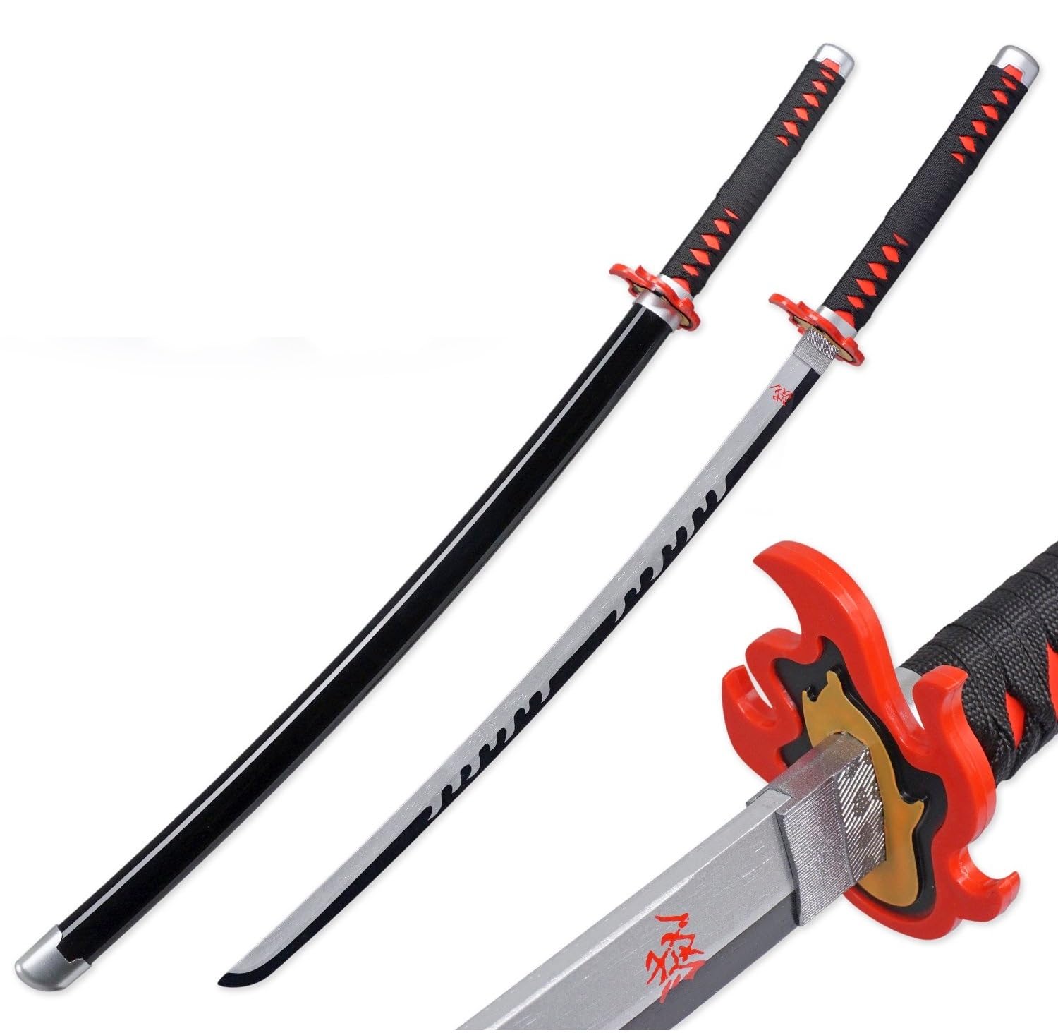 Kenma Slayer Tanjiro Kamado Nichirin Flame Wooden Katana for Cosplay lifesized Wooden Anime Accessory Collectible Toy Model 3 (B0CRB4BZWP) Amazon Price History, Amazon Price Tracker