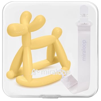Baby Teether Toy, Food Grade Silicone Teething Toy for Babies
