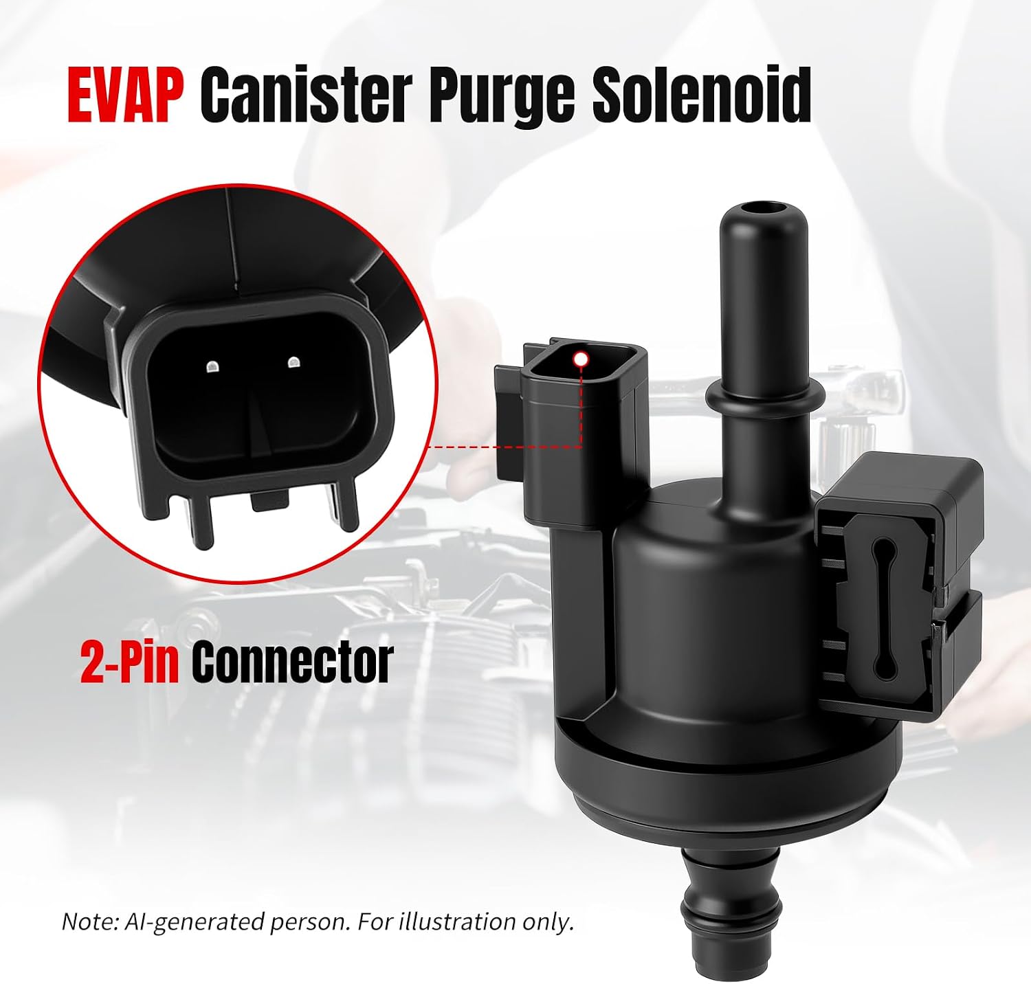 EVAP Vapor Canister Purge Valve 0280142519 Compatible with 2013-2019 Ford Fusion, 2015-2019 Ford Mustang, Lincoln MKZ 2013 2014 2015 2016 2017 2018 2019