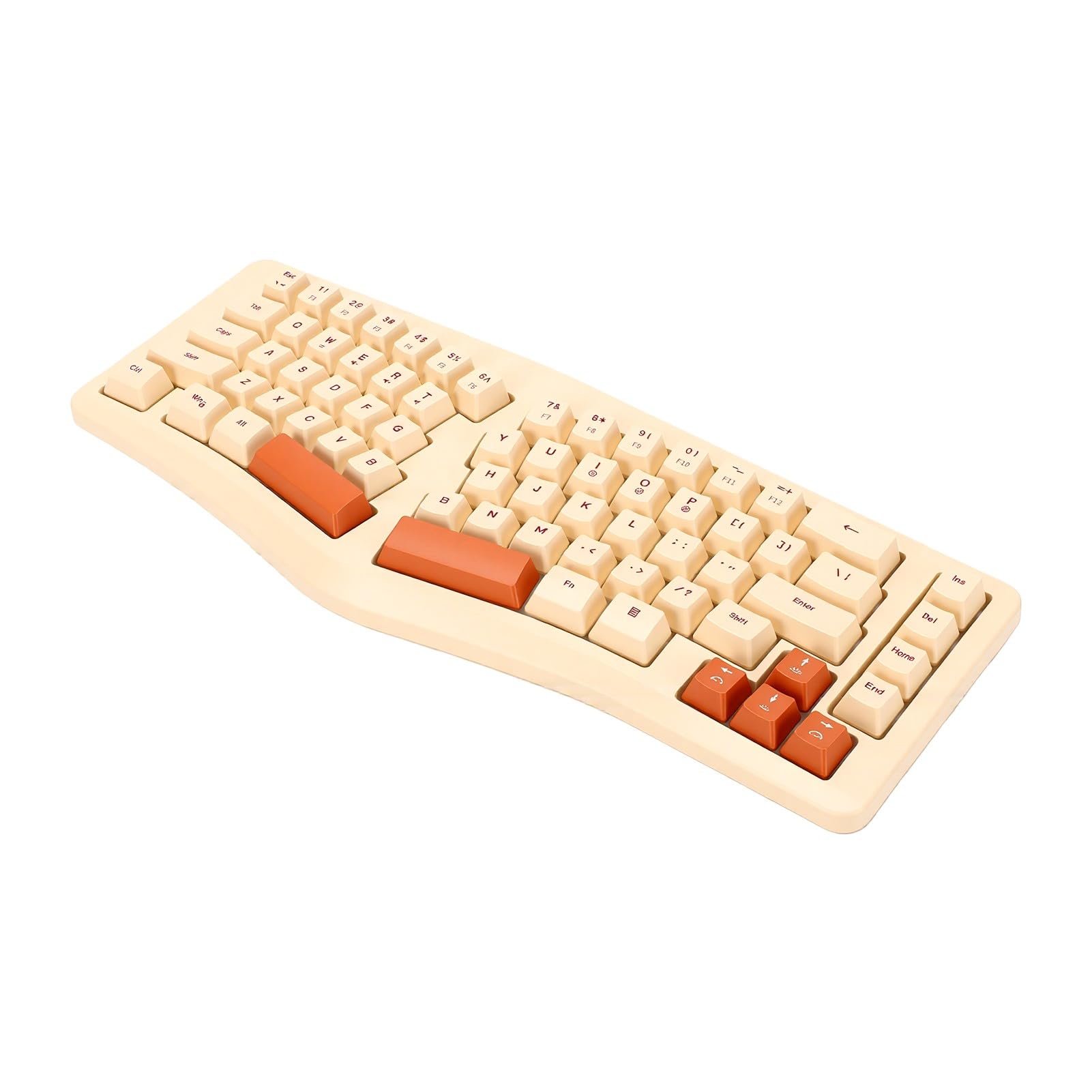 Tastiera Ergonomica Divisa con Retroilluminazione RGB