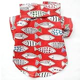 Das hawaiianische Hunde-Shirt ist bunt und hell, der leichte Stoff ist ideal für den kühlen Sommer. Perfekt für drinnen und draußen, sieht super frisch und niedlich aus, Ausschnitt mit klassischen Streifen und einem marineblauen Stil. Das Kokosbaummuster auf der Kleidung sieht lässig und einzigartig aus. Der Hawaii-Stil sieht einfach und cool aus. Auch im Alltag kann Ihr Welpen modisch und besonders aussehen.