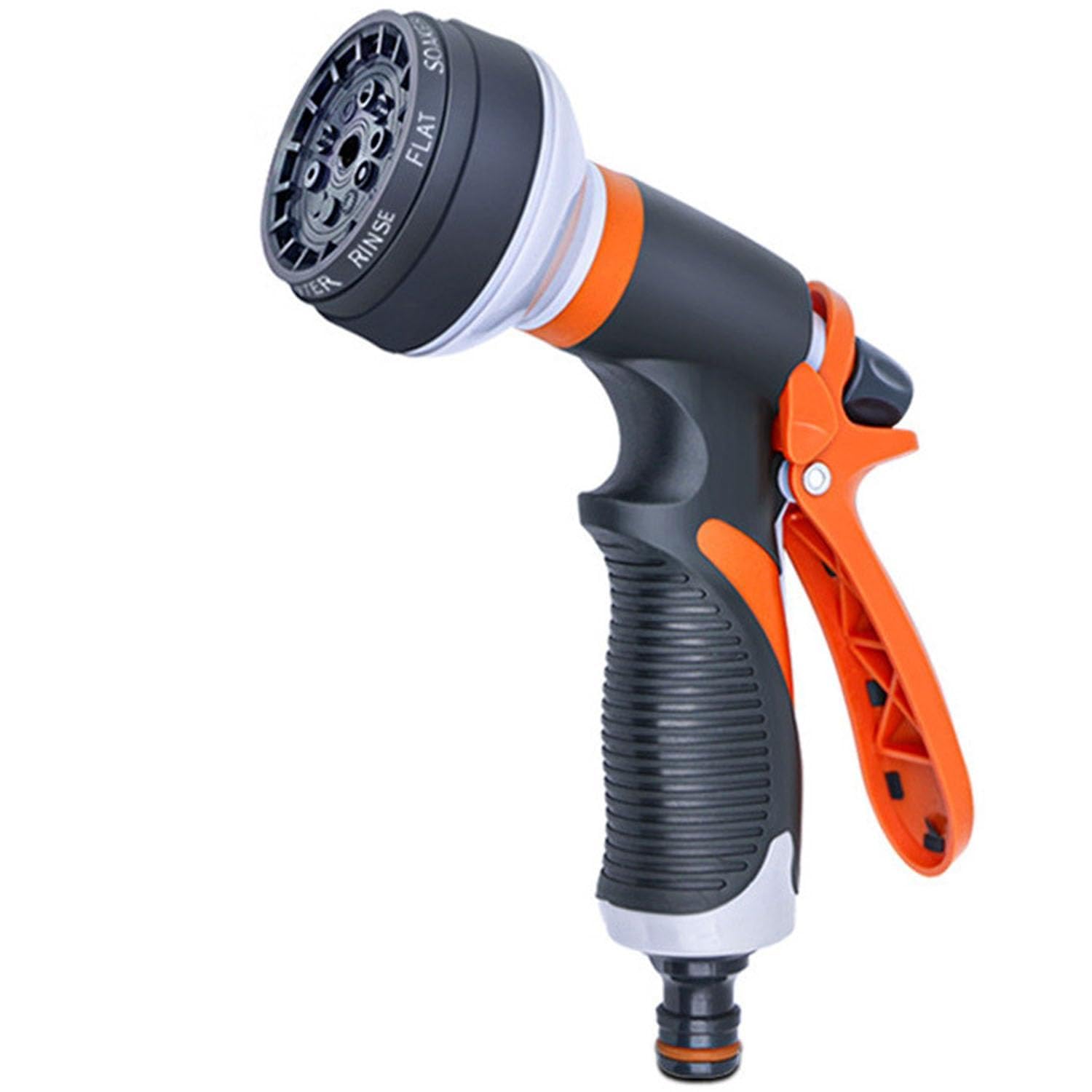 Garden Hose Pipe Spray Gun, 8 Adjustable Patterns High Pressure Garden Hose Nozzle Sprayer for Plants Lawns Watering, Pet Bathing, Car Washing and Sidewalk Cleaning