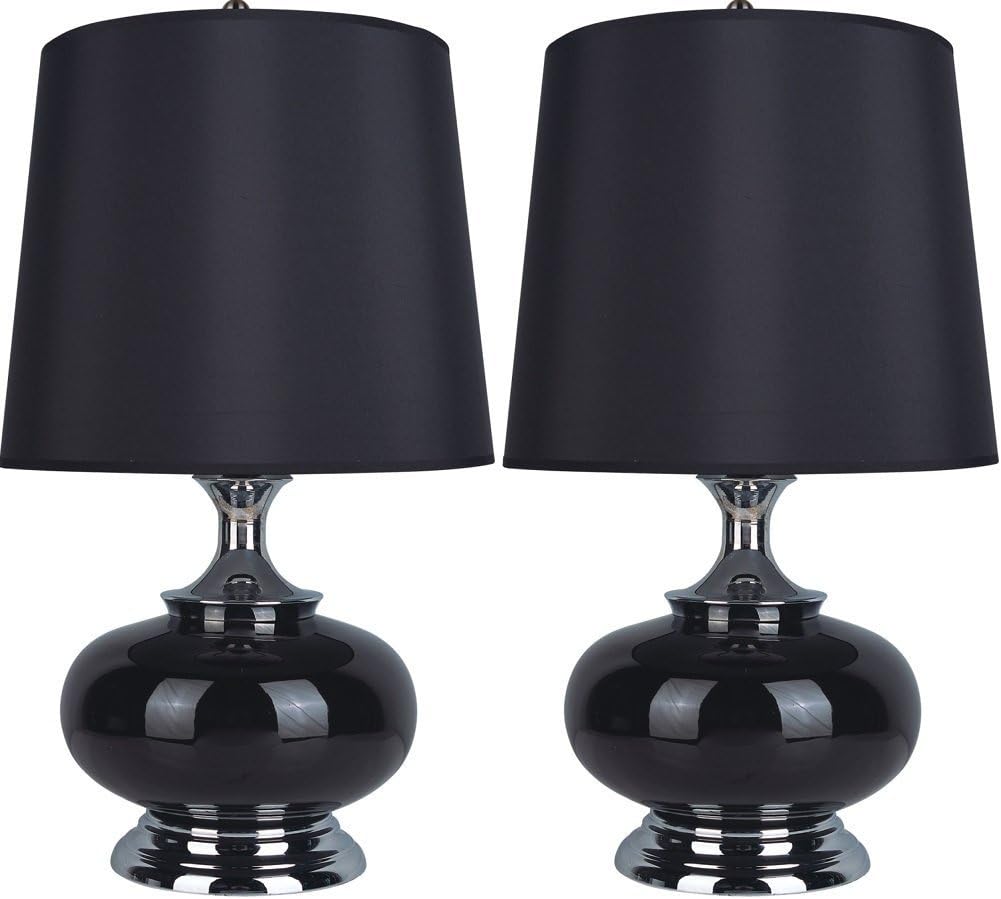 Buy 1 get 1 Major-Q Classic Dark 25 H Table Lamp Set