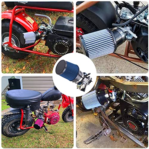 Mrelc High Performance Upgraded Carburetor Air Filter Adapter Intake Spark Plug Kit Fit For Predator 212Cc 6.5 Hp Honda Gx160 Gx200 196Cc Coleman Ct200U Trail Ct100U Mini Bike Go Kart Racing （Blue） #TOP5