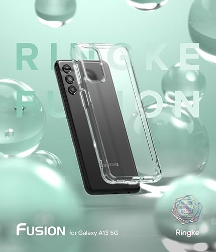 Miniatura 9 de Ringke Fusion - Funda compatible con Samsung Galaxy A13 5G, transparente, delgada, parte trasera dura, a prueba de golpes, de poliuretano