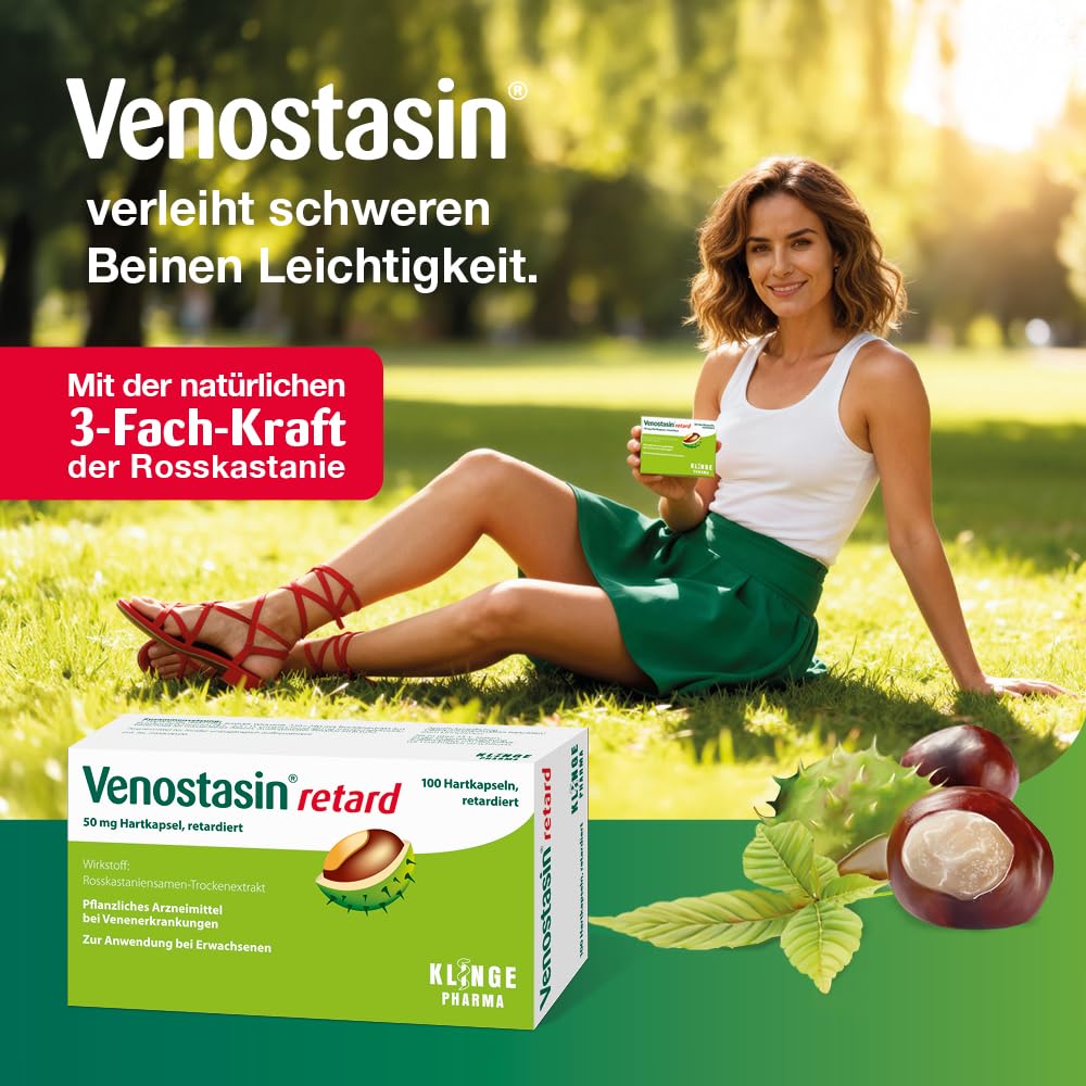 retard 50 mg, mit Rosskastanie, Hartkapseln, 200 St | effektiv bei Venenleiden, lindert Schweregefühl und Schmerzen, reduziert Beinschwellungen