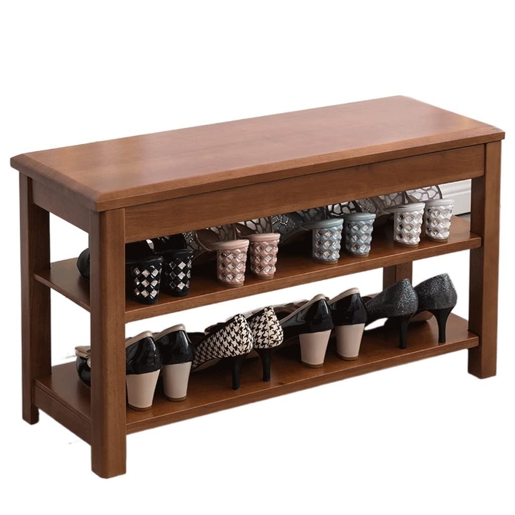 WDSOPK Ottomans Shoe Rack Bench Home Multi-Layer Storage Shelf Shoe Stool Entrance Change Shoe Stool Suitable For Porch Corner Corridor Footrest Stool,B（B）