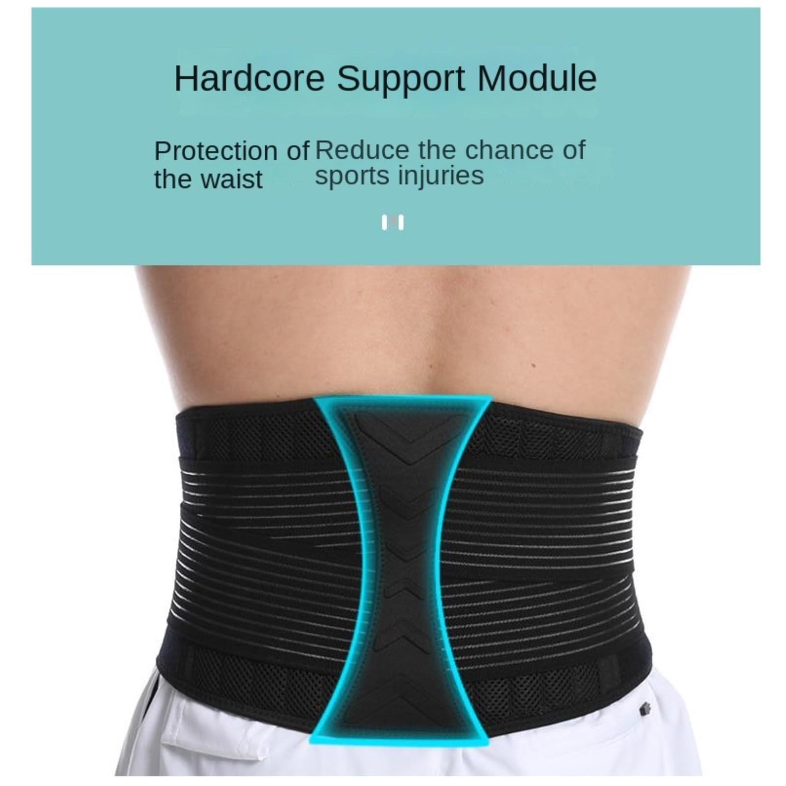 Faja Lumbar Articulación Sacroilíaca con Soporte Lumbar Ajustable For Soporte Cinturón(M)