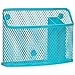 School Locker Organizer Kit - Accessories and Decoration Set with Mirror, Message Board, Bin, Rug and Shelf (Aqua/Teal))