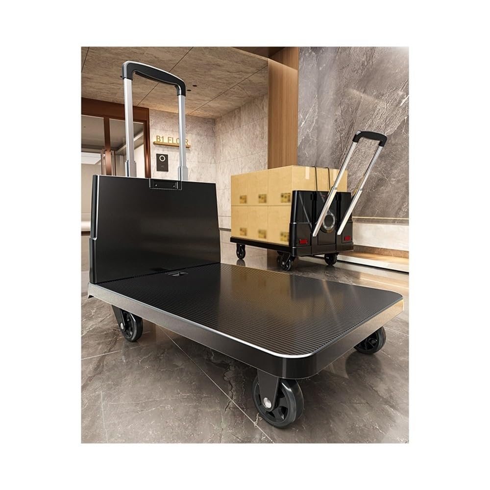 Carrello da trasporto pieghevole e portatile, per traslochi e consegne rapide, resistente, per un facile sollevamento e trasporto, ideale per casa, ufficio e uso esterno