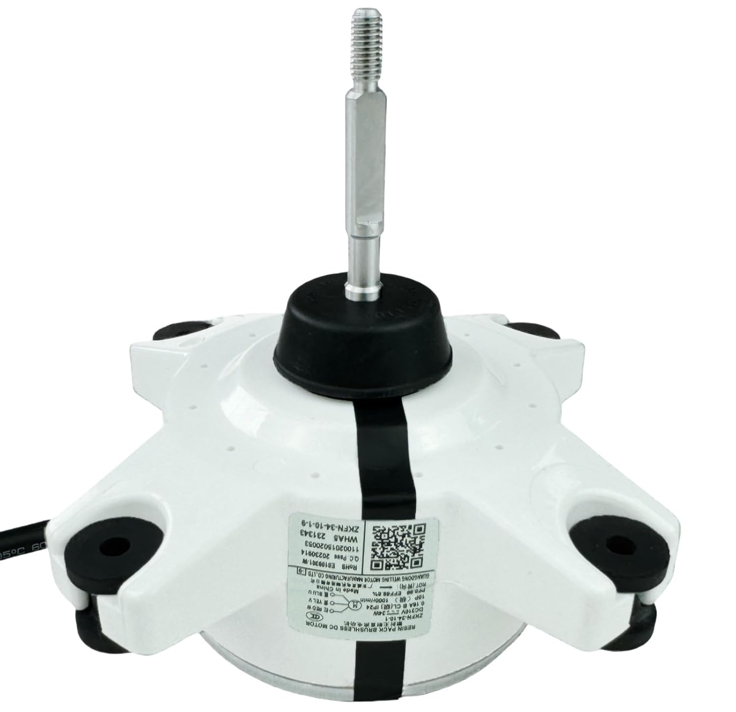 ZKFN-34-10-1 Air Conditioner Control Motor Brushless DC Motor DC310V 34W 0.16A 1000r/min,Variable Frequency air Conditioning External Fan Replacement Parts,Connector: 3-Wire,Rot:CW