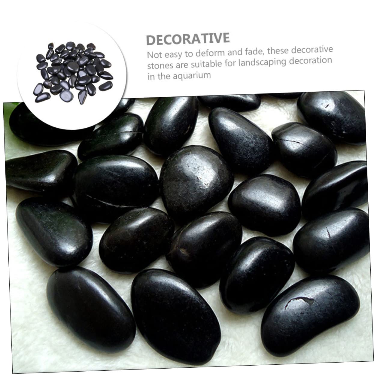 TOYANDONA 1 Juego Guijarros Decorativos Neutros para y Relleno Piedras Naturales de Decoración de Peceras y Macetas para Paisajismo y Plantas