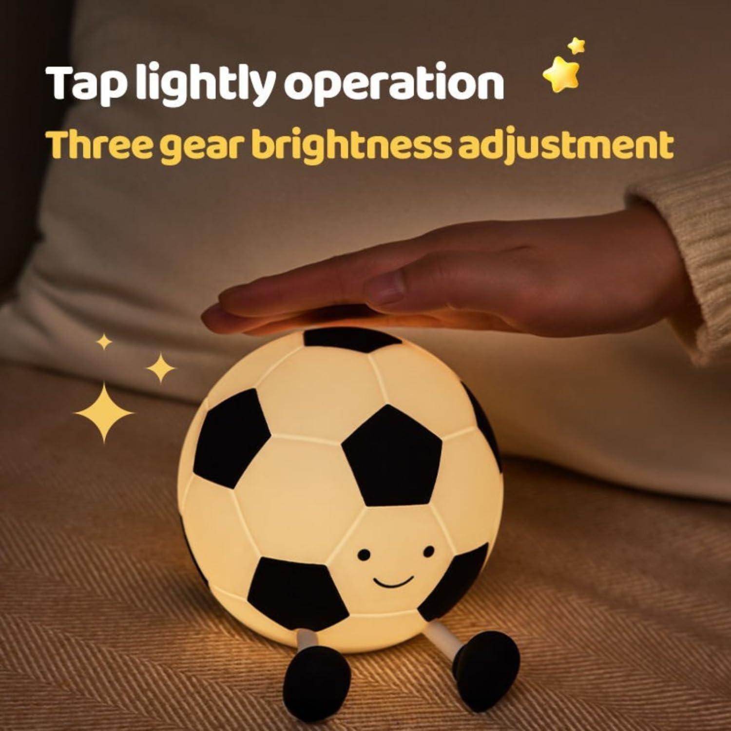 Light-Up Football Toy - 7 Colors, USB Rechargeable -5