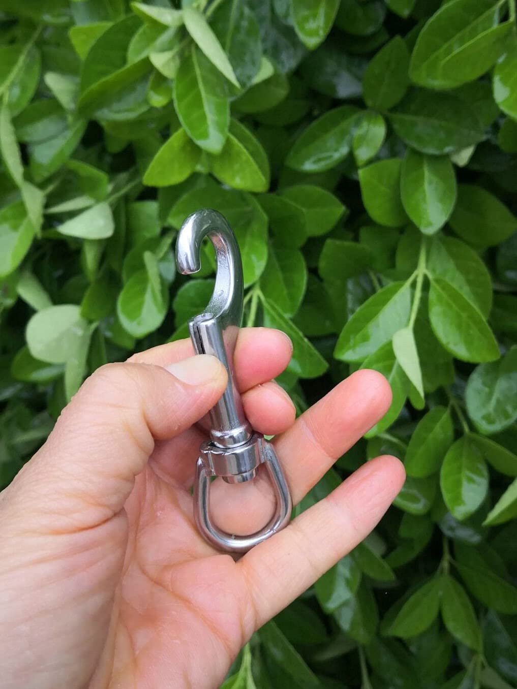 Wuuycoky Lot De 4 Mousquetons Pivotants Argentés De 3,8 Cm De