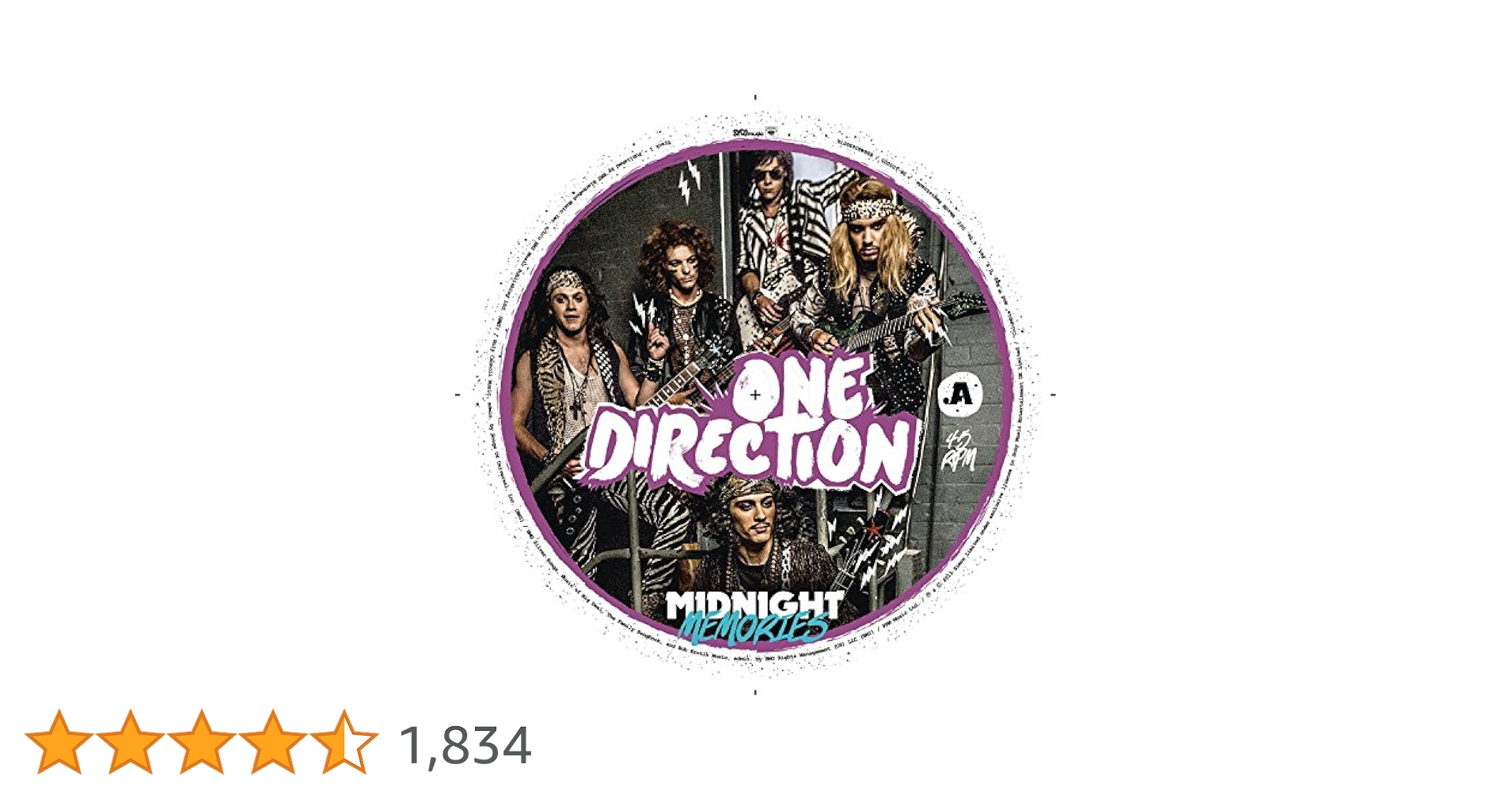 洋楽 One Direction Midnight Memories Pic 7\" One Direction - Midnight Memories (7