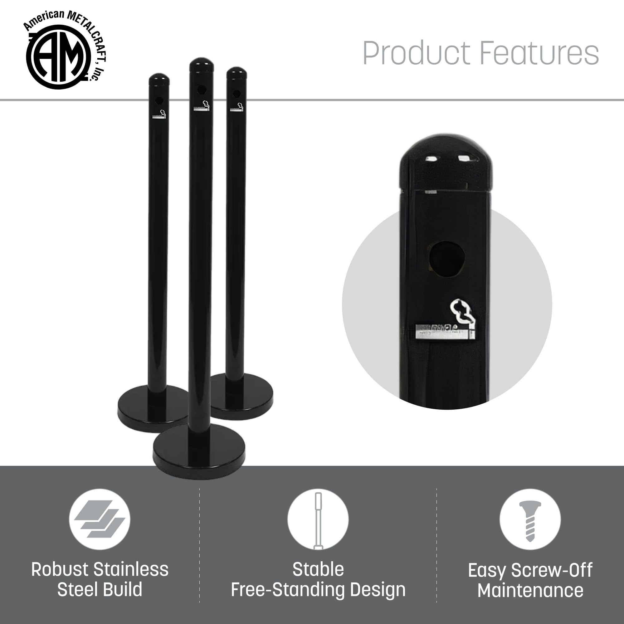 American Metalcraft SPRV2 Free-Standing Smoker Pole
