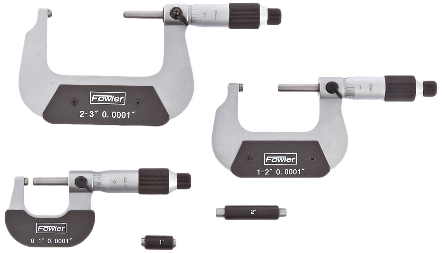 Fowler Economy Vernier Micrometer Set, 0-3