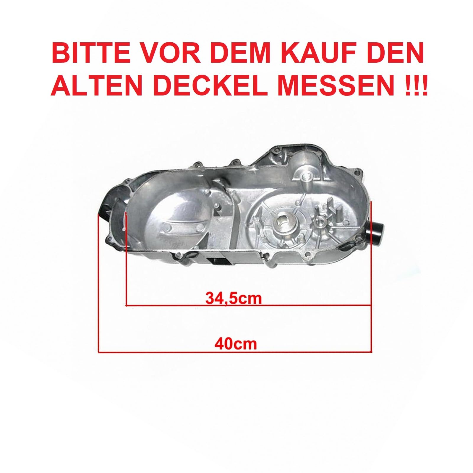 VARIOMATIK DECKEL MOTORDECKEL KICKSTARTER & DECKEL 10" 40cm SET für AGM GMX BAOTIAN BENZHOU YIYING REX RS JINLUN KYMCO JMSTAR JACK FOX MKS MOTINO ZNEN FOSTI JONWAY CHINA ROLLER 50c GY6