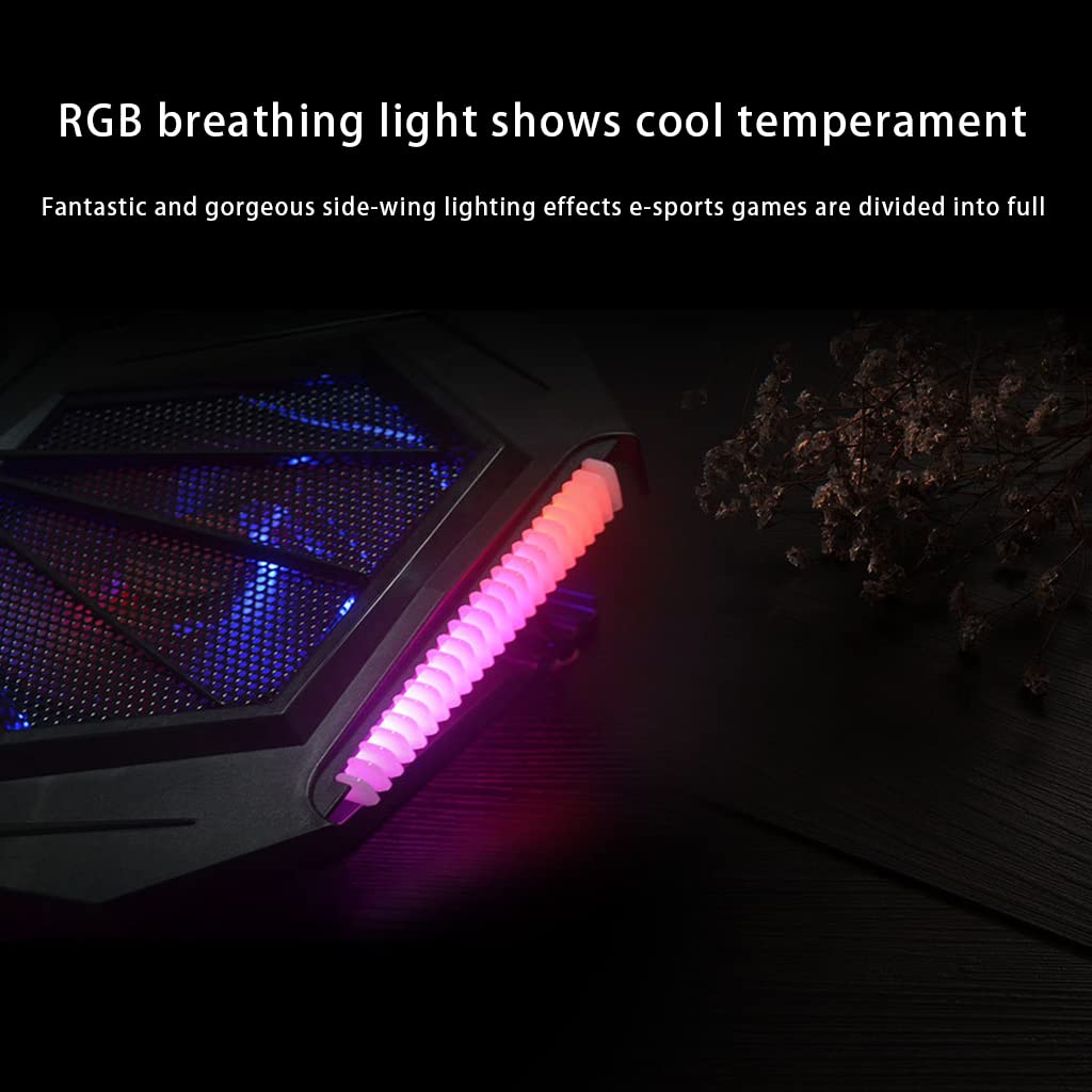 Refroidisseur portable pour ordinateur portable de 11 à 16 pouces - Base de refroidissement USB avec ventilateur turbo pour la plupart des ordinateurs portables